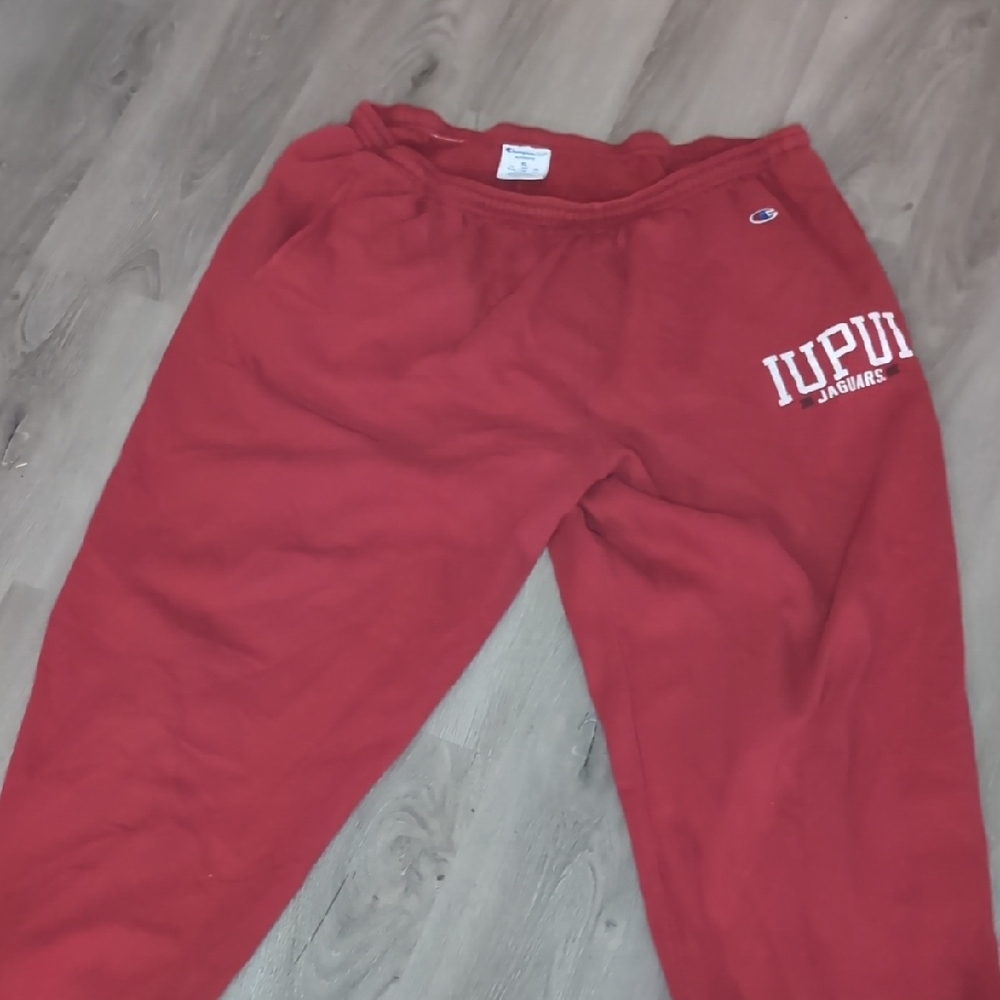 Champion Red Joggers with IUPUI Logo